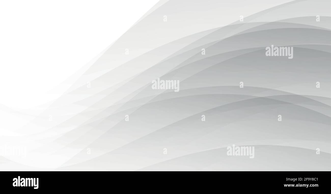 Abstract gray background with wavy lines - Vector illustration Stock ...