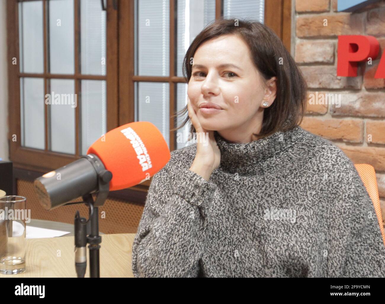 Russia, Moscow. Russian actress, blogger Oksana Lavrentieva Stock Photo ...