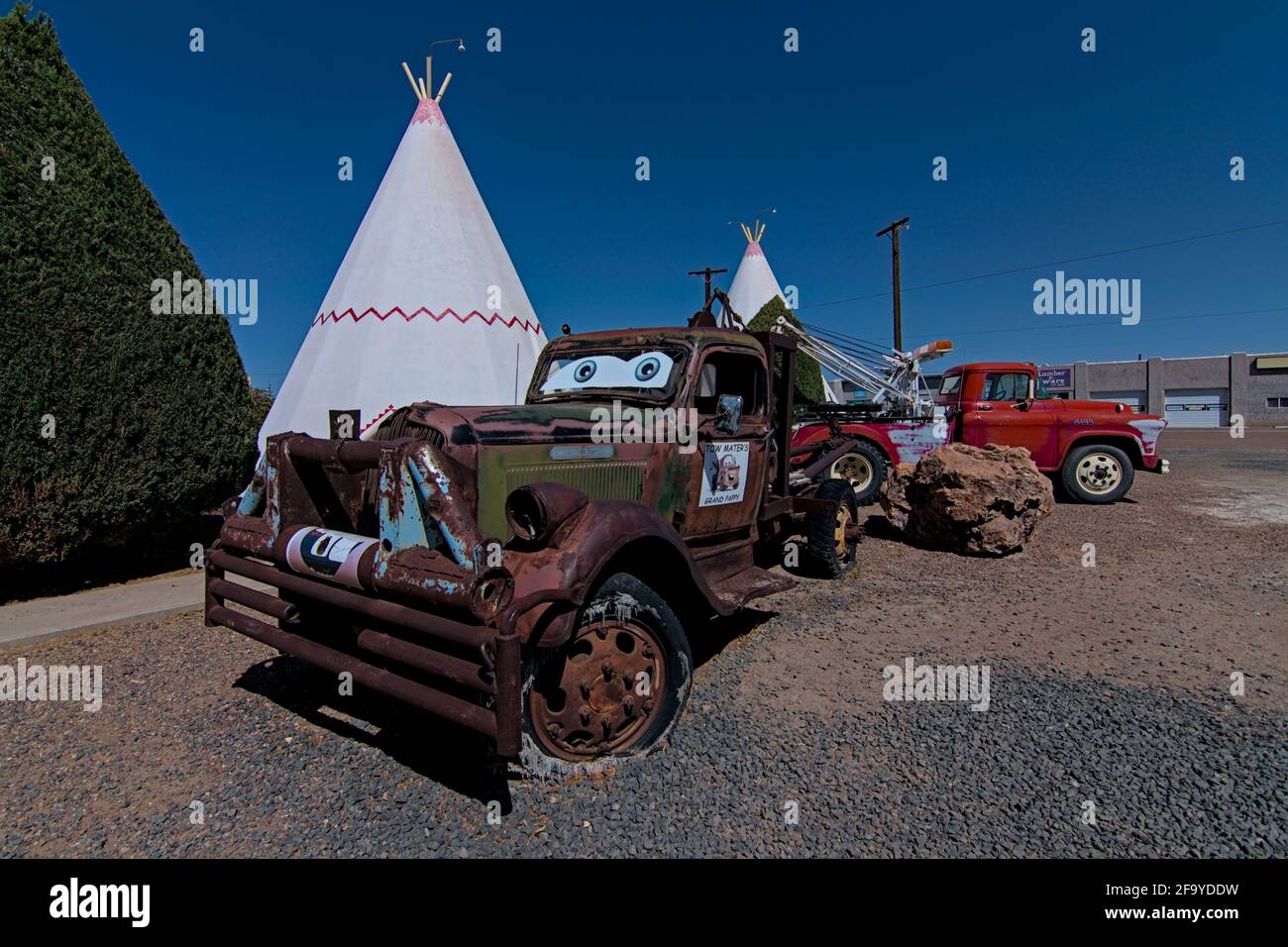 HOLBROOK, Arizona USA April 4, 2021 Wigwam hotel on Route 66 where