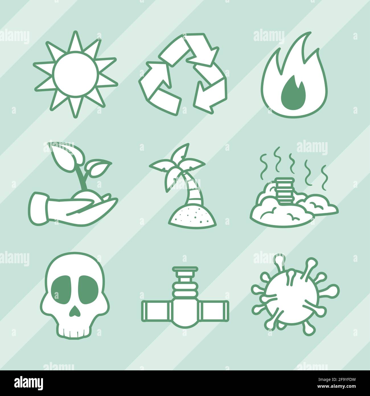 Climate change and global warming icon set Stock Vector Image & Art - Alamy