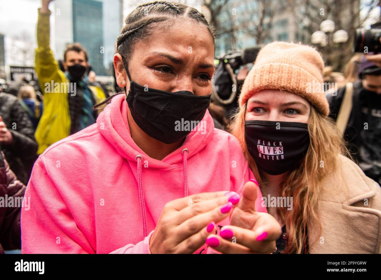 People React To The Derek Chauvin Trial Verdict Outside The Hennepin