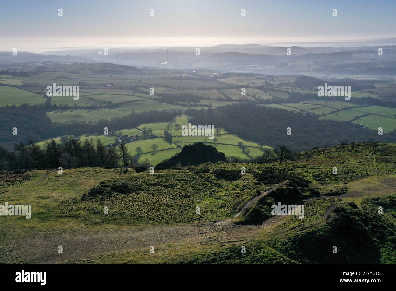 The Wrekin hill in Shropshire, a beautiful walk Stock Photo Alamy