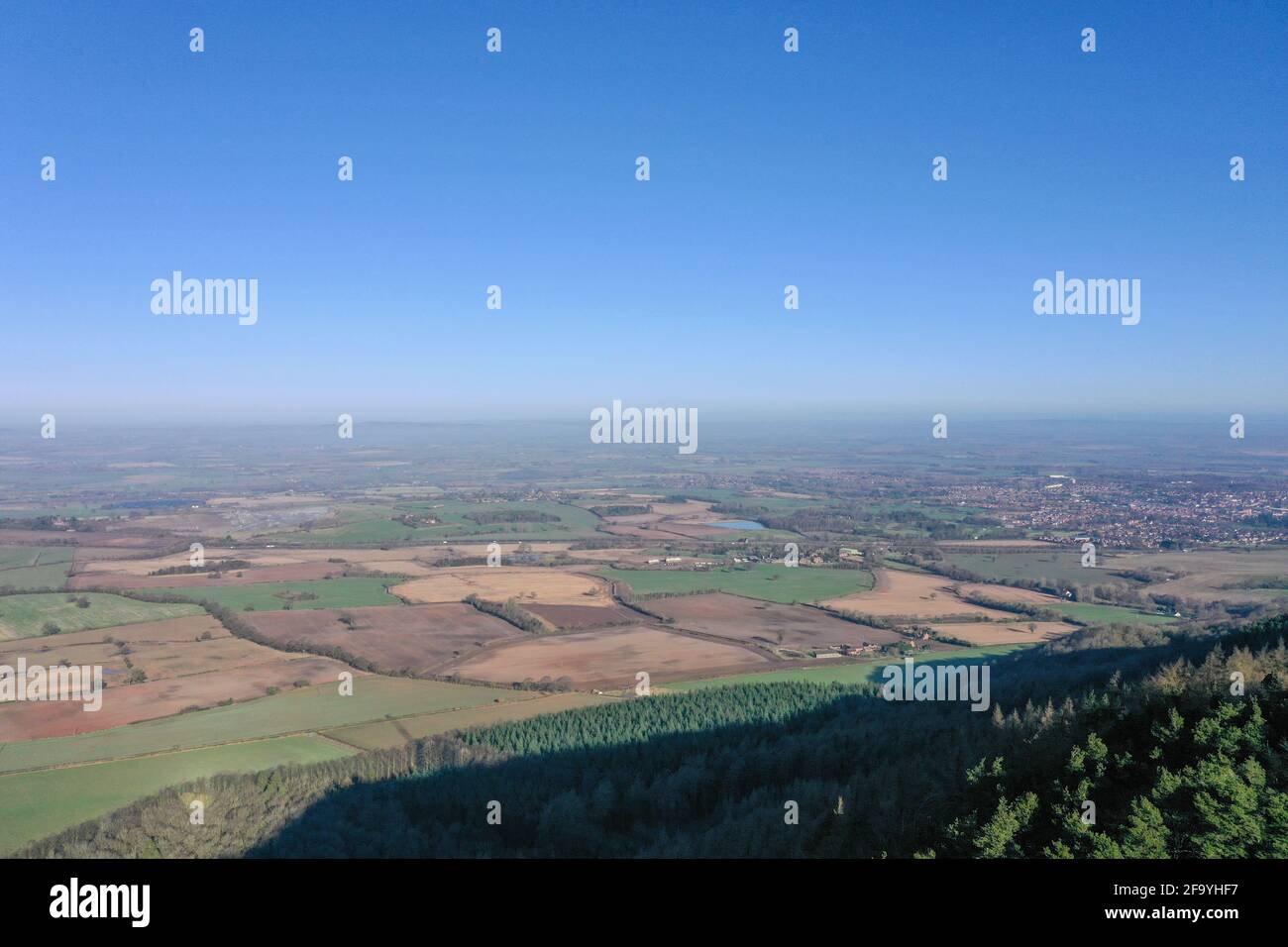 The Wrekin hill in Shropshire, a beautiful walk Stock Photo