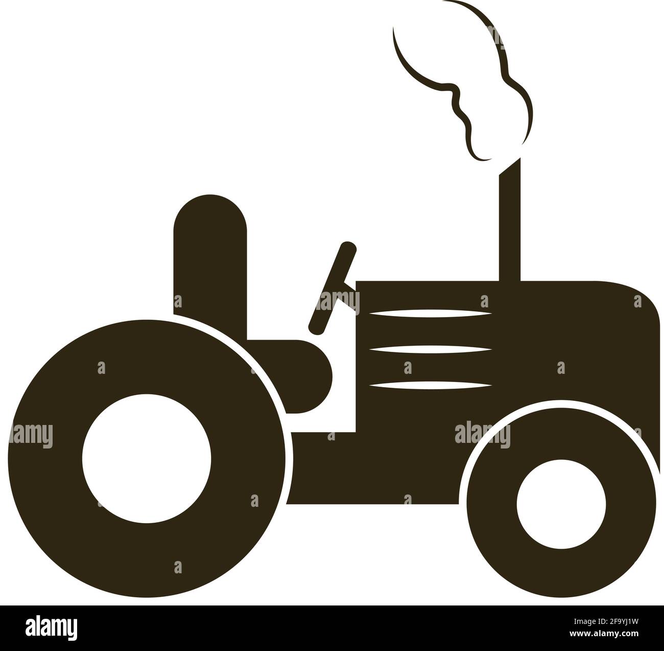 farm tractor on white background Stock Vector Image & Art - Alamy