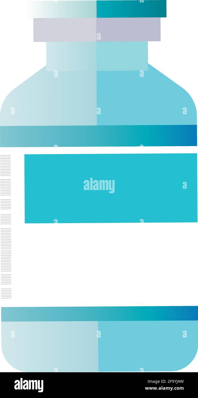 Isolated vial icon. Medical treatment. Vaccination concept - Vector ...