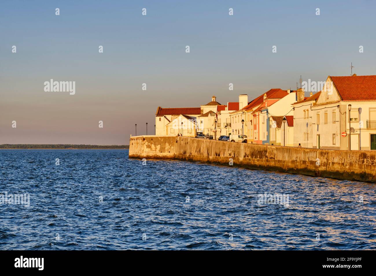 The Traditional Fishing Village Of Alcochete Spreading Along The River 