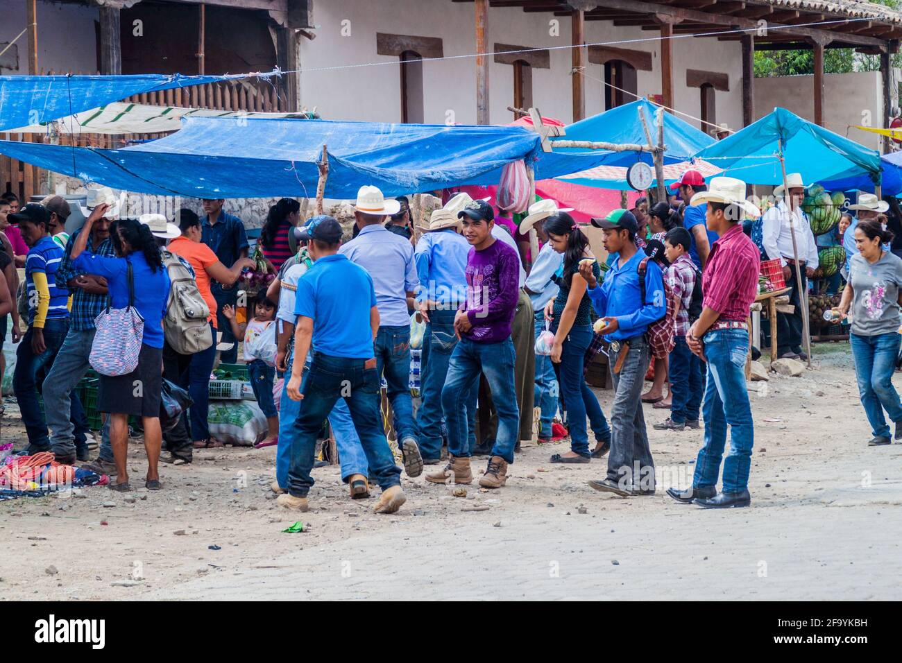 SAN MANUEL DE COLOHETE, HONDURAS - APRIL 15, 2016: Local indigenous