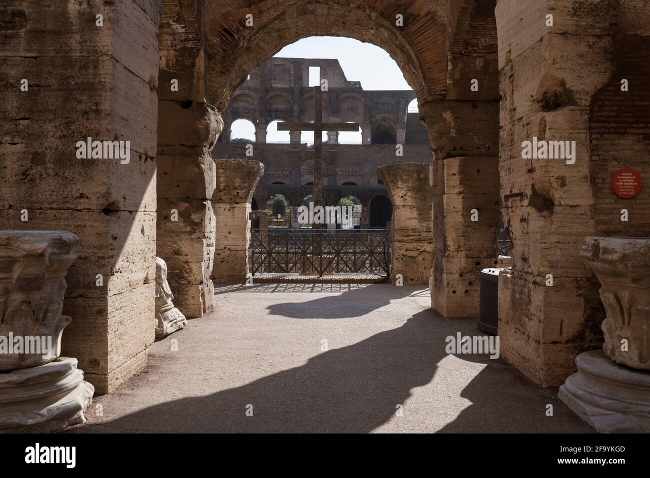 The Flavian Amphitheater, also known as The Colosseum, is completely ...