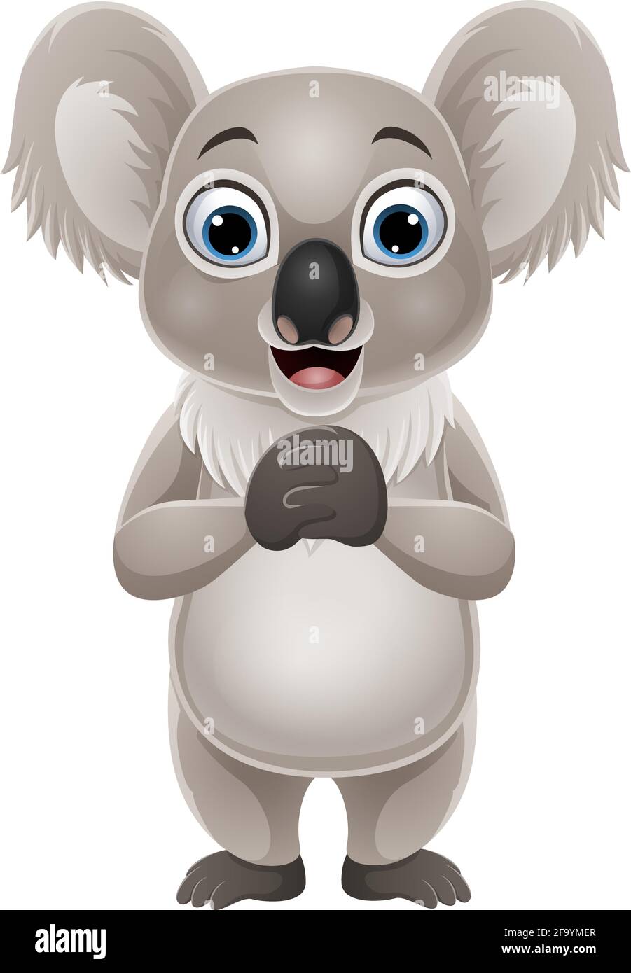 Cartoon funny koala on white background Stock Vector Image & Art - Alamy