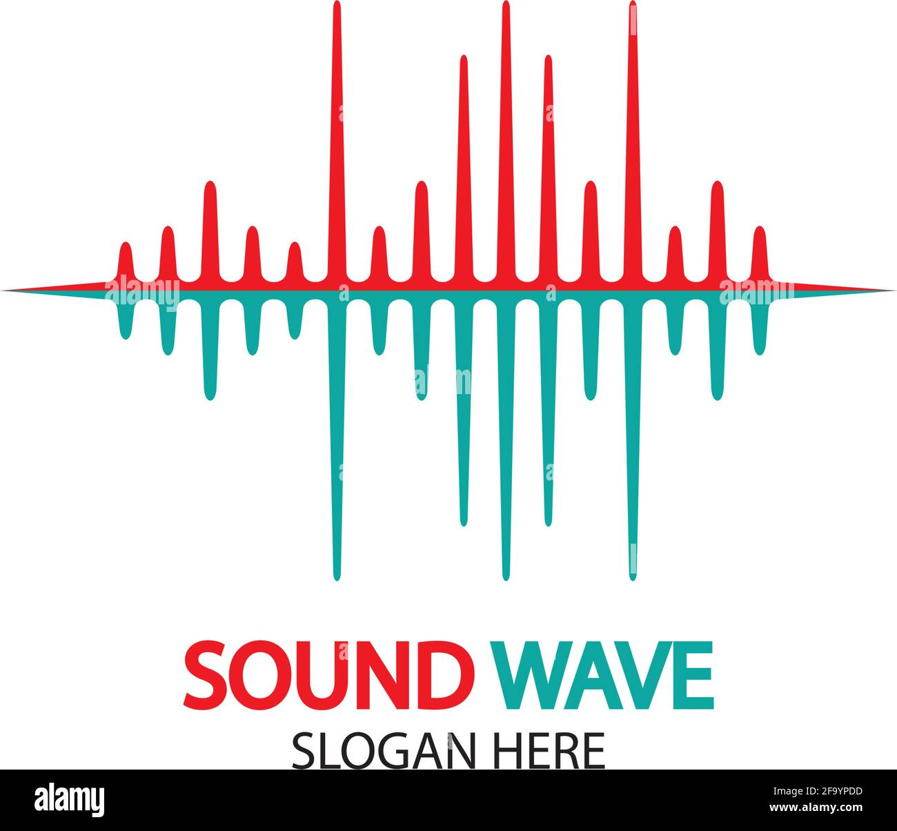 Sound waves vector illustration design template Stock Vector Image ...