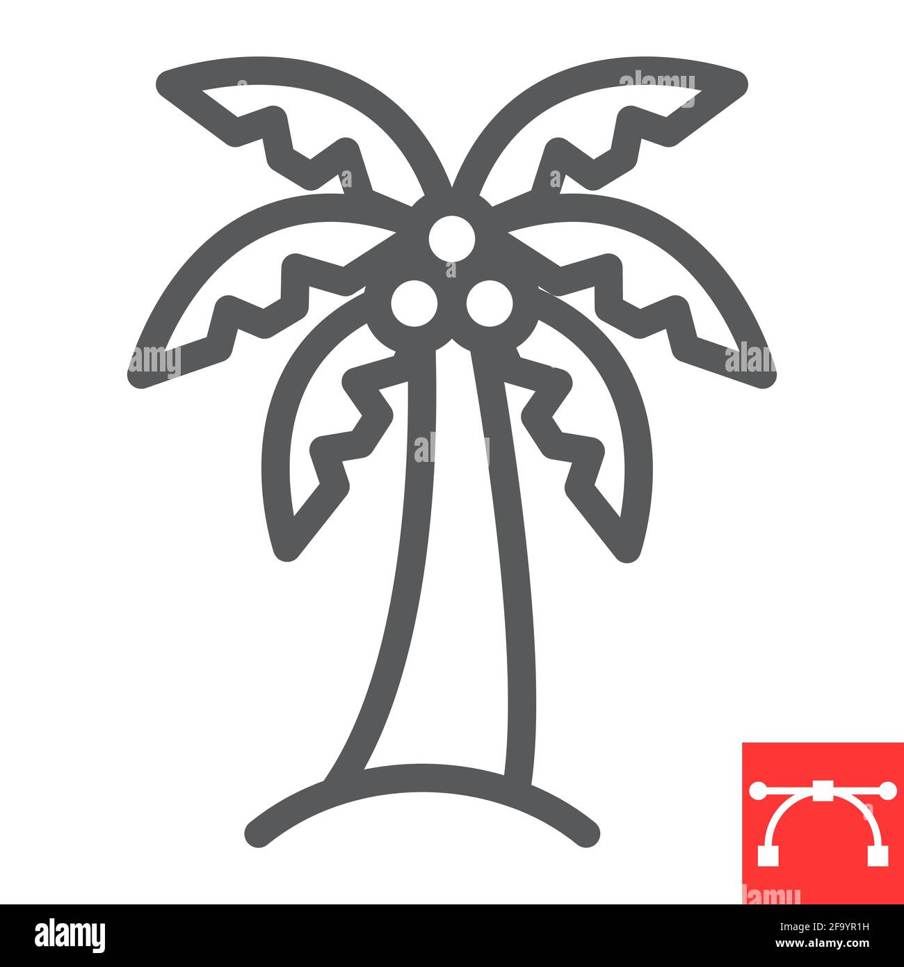 Simple shadow tropical palm Stock Vector Images - Alamy