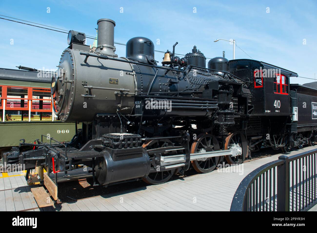 Steam Boston & Maine B&M No. 410 060 on display at