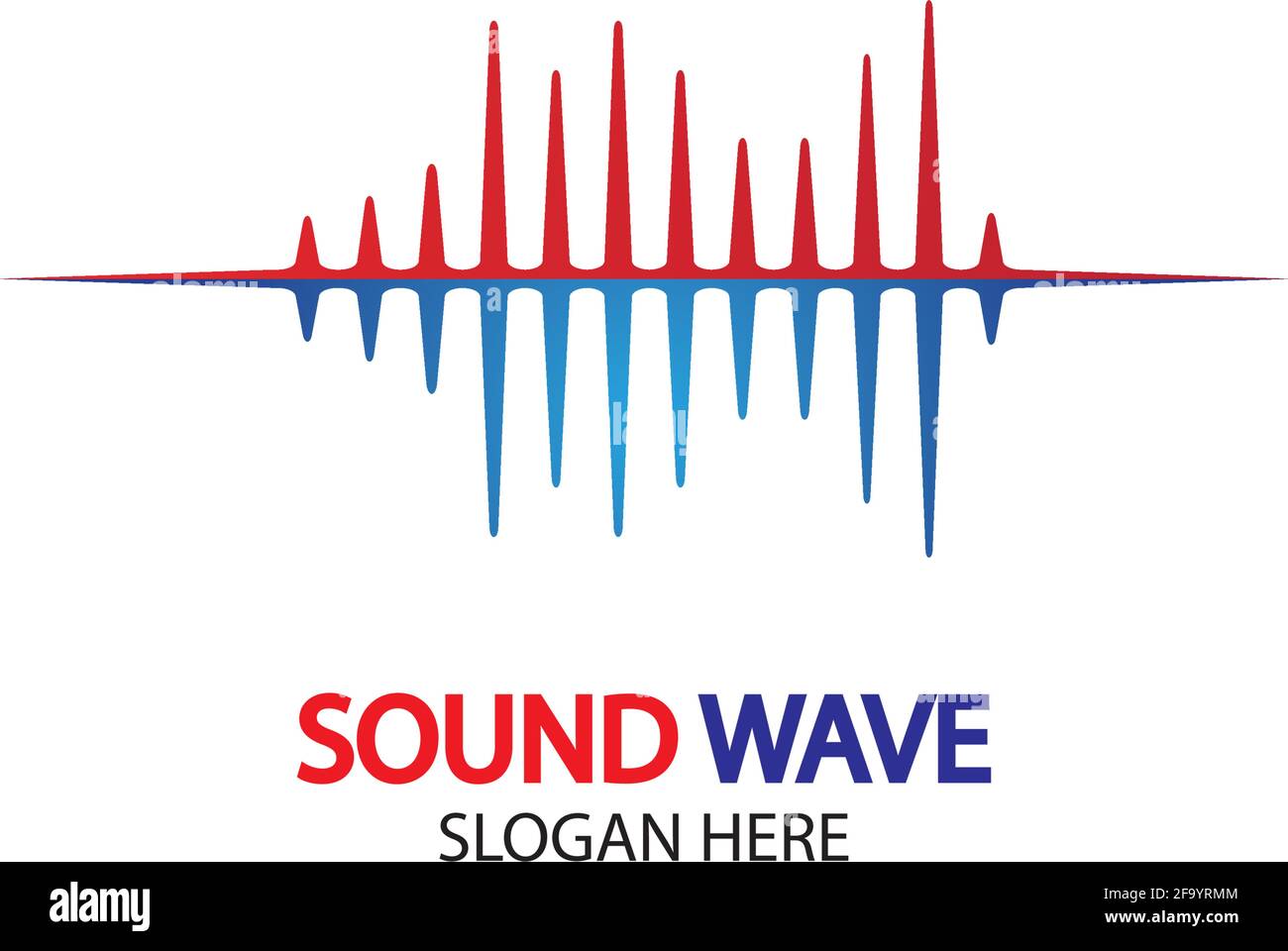 Sound waves vector illustration design template Stock Vector Image ...