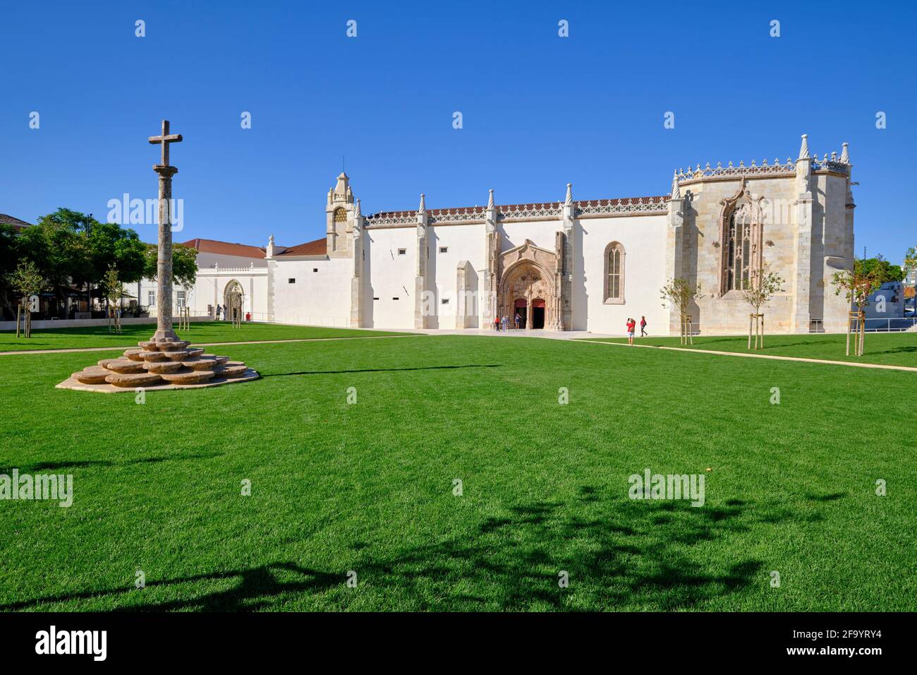 The 15th century Convento de Jesus (Jesus Convent) designed by the architect Diogo Boitaca in 1494. It is one of the first examples of Manueline Style Stock Photo