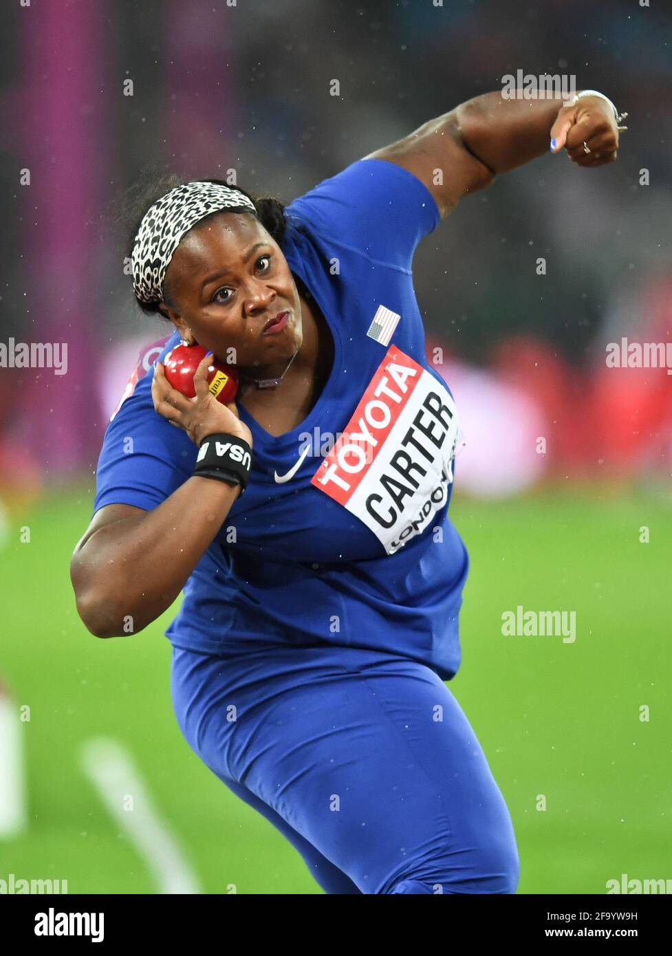 Michelle Carter (USA). Shot Put women Bronze medal. IAAF World