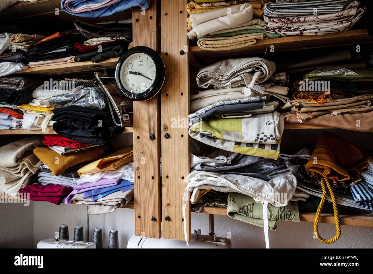 workstation of  a tailor Stock Photo