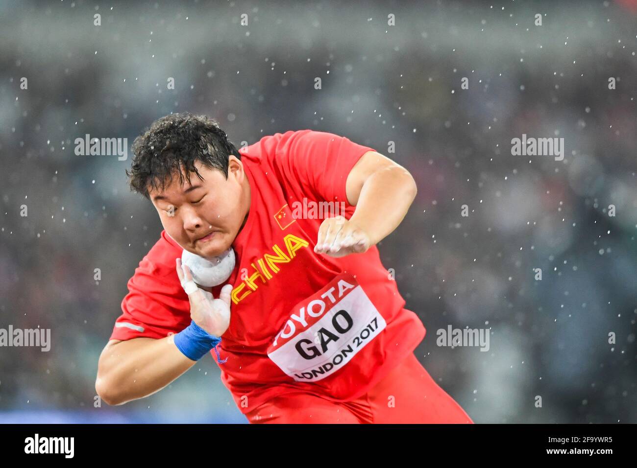 Yan Gao (China) - Shot Put women Final. IAAF World Championships, London 2017 Stock Photo