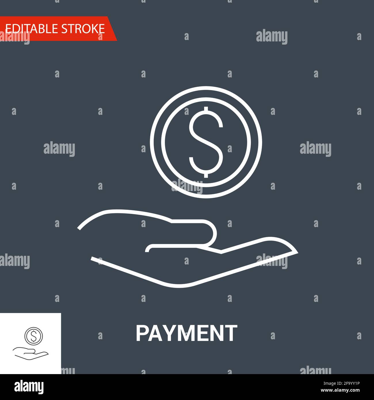 Payment Icon. Thin Line Vector Illustration Stock Vector Image & Art ...