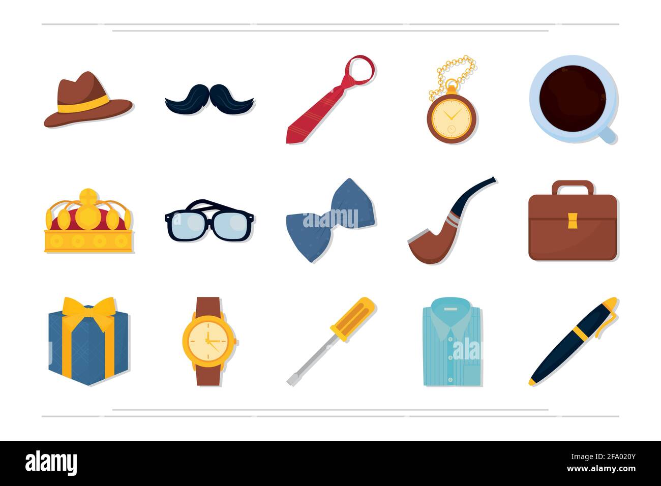 fathers day icon set design Stock Vector Image & Art - Alamy
