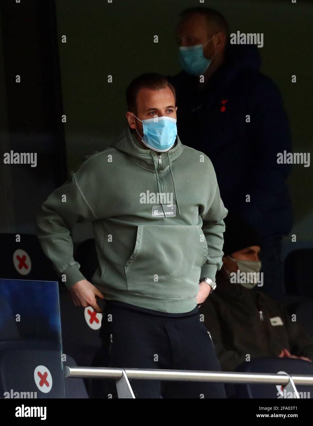 Tottenham Hotspur's Harry Kane during the Premier League match at the Tottenham Hotspur Stadium, London. Picture date: Wednesday April 21, 2021. Stock Photo