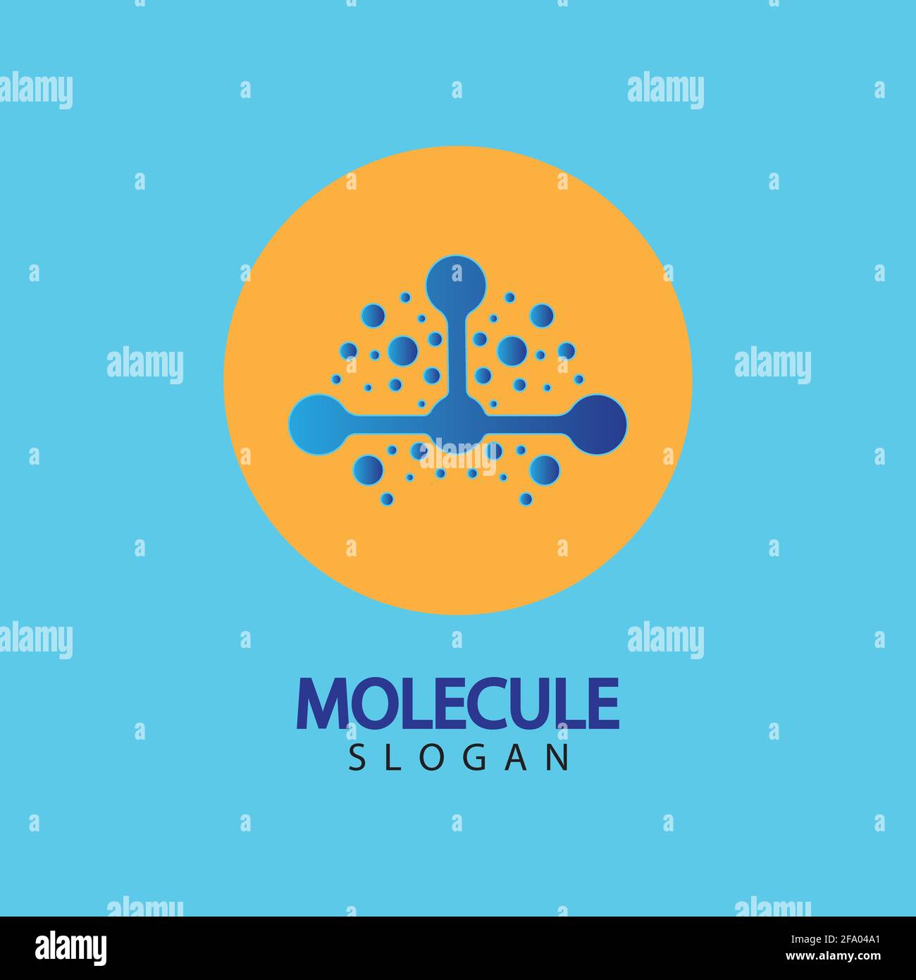 Molecule symbol logo template vector illustration design Stock Vector