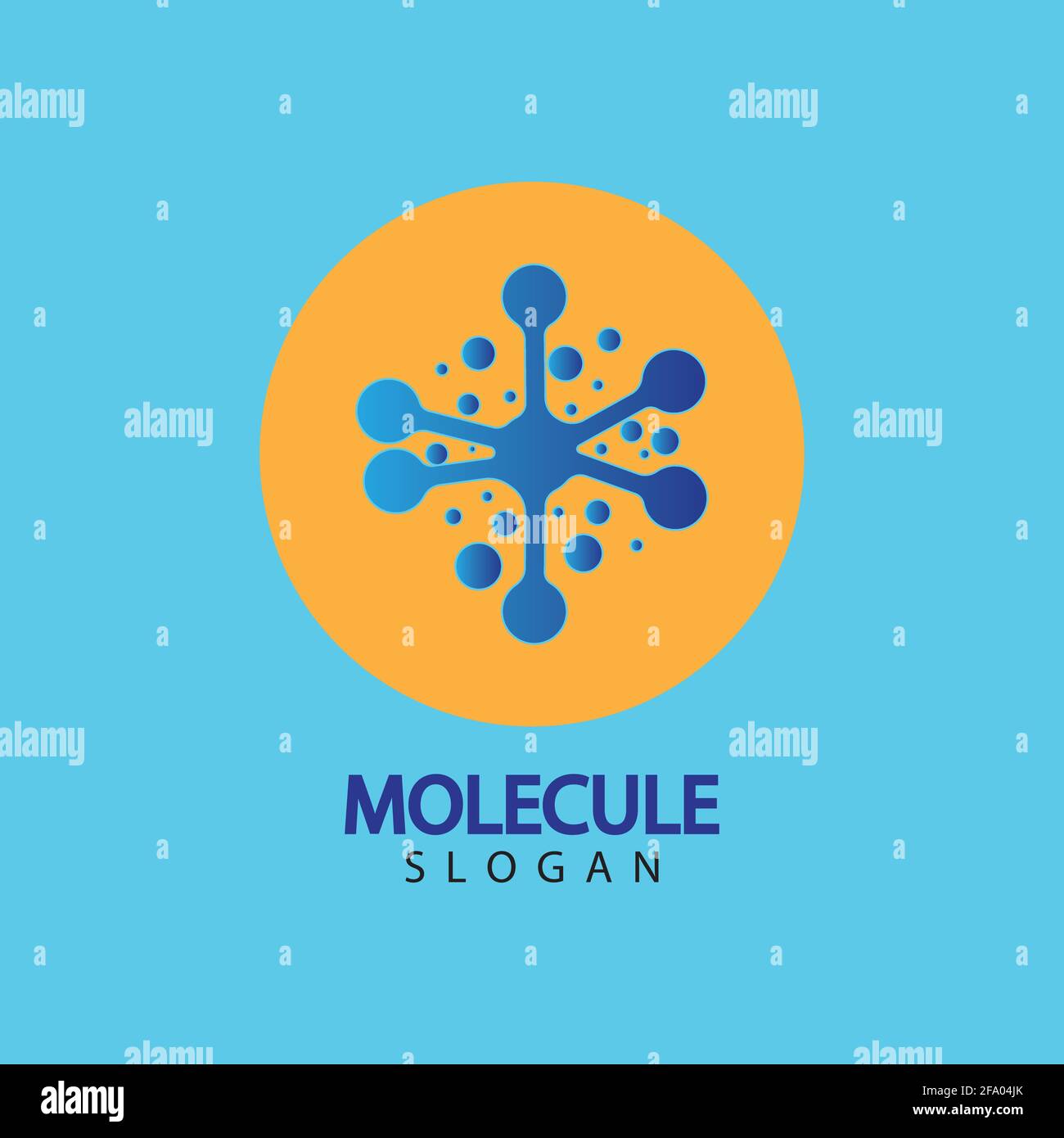 Molecule symbol logo template vector illustration design Stock Vector