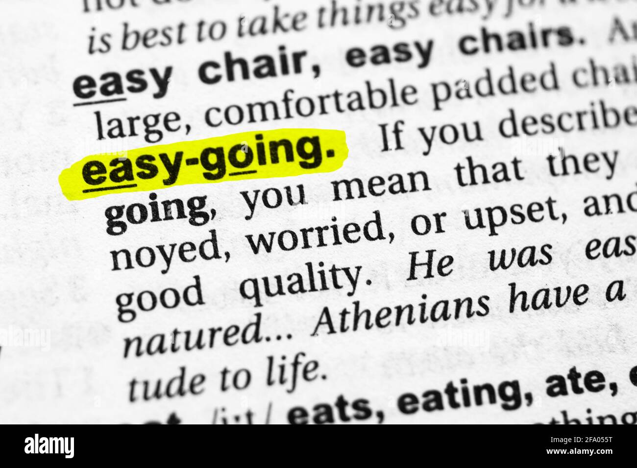 meaning of the word easy going