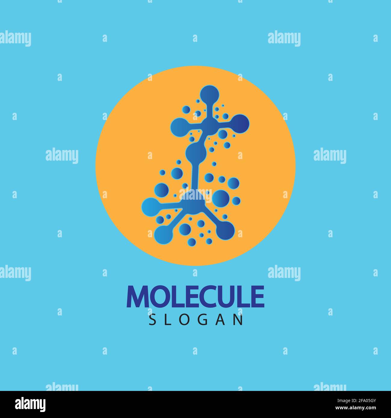 Molecule symbol logo template vector illustration design Stock Vector