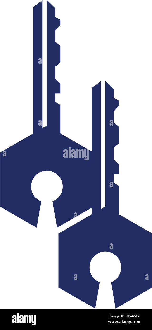Simple key logo icon design vector template illustration Stock Vector ...