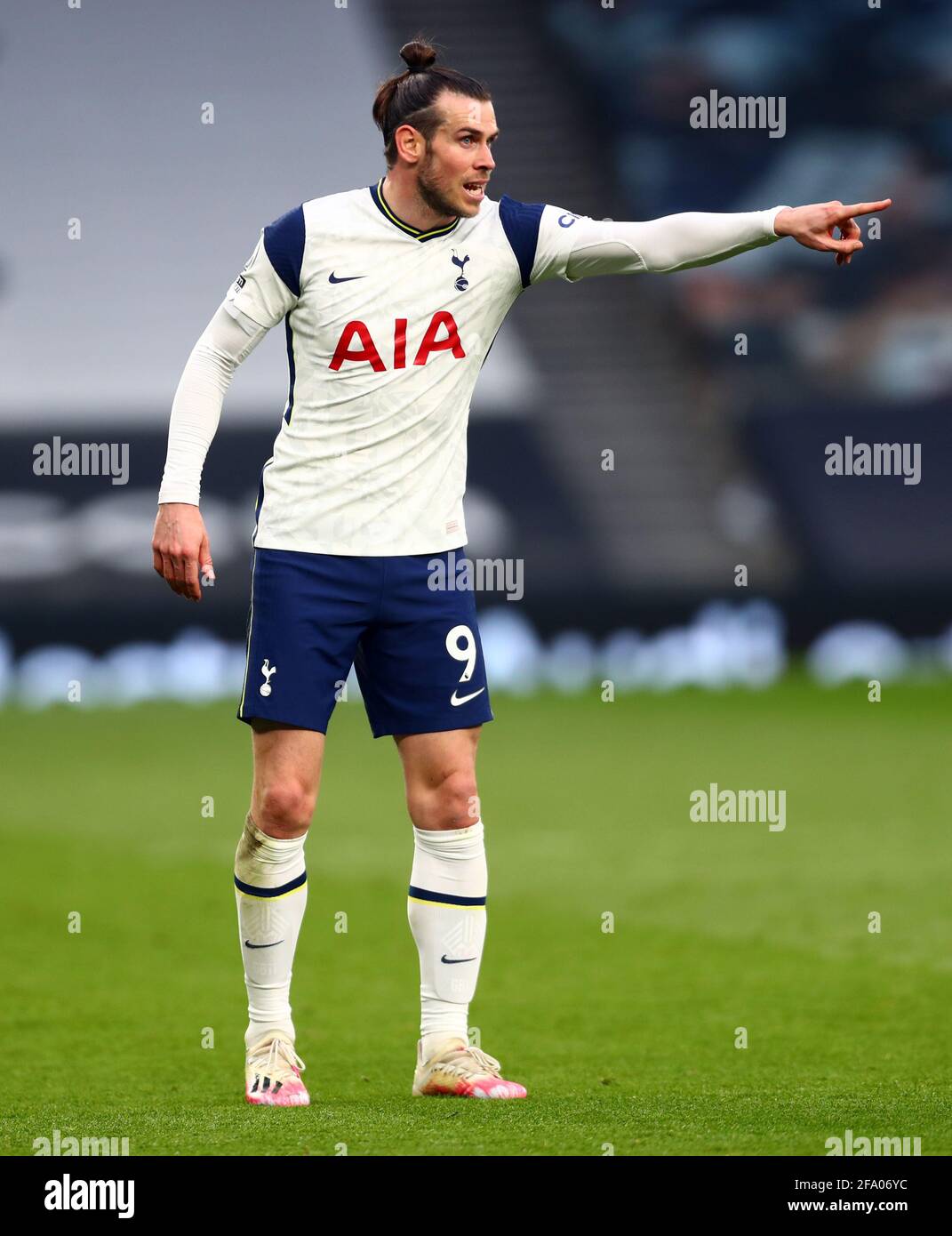 Tottenham Hotspur's Gareth Bale during the Premier League match at the Tottenham Hotspur Stadium, London. Picture date: Wednesday April 21, 2021. Stock Photo