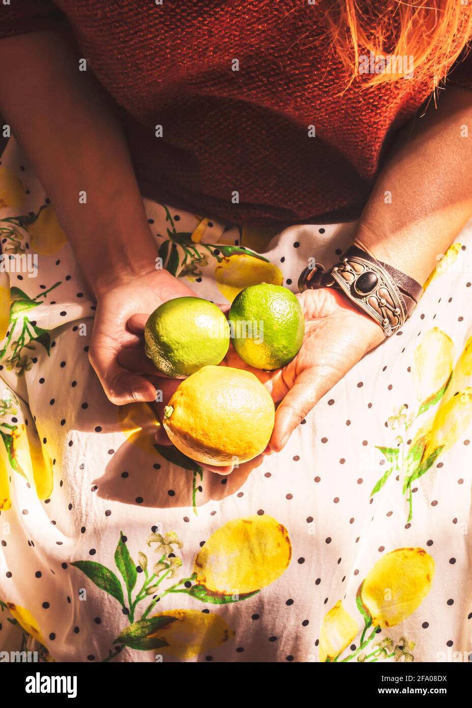 sundress with lemons