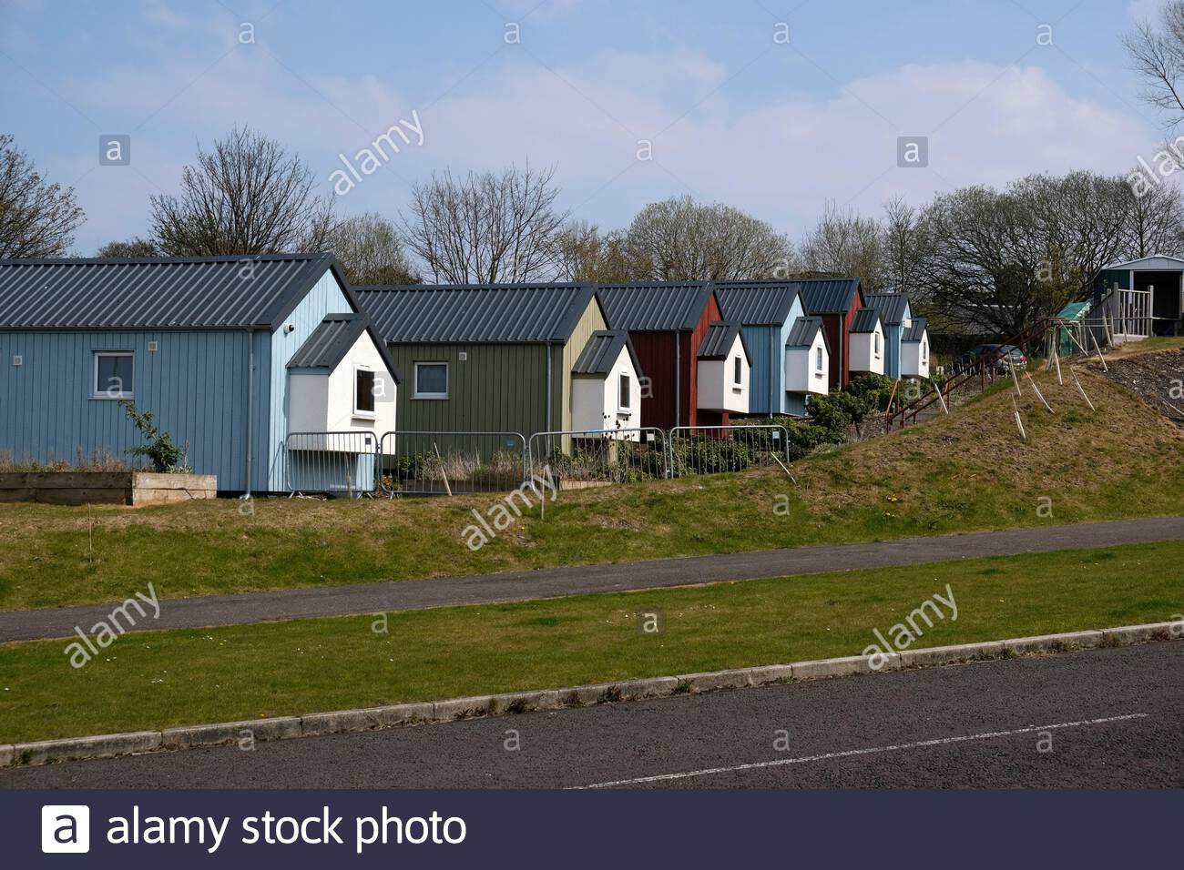 The Social Bite Village accommodation for the homeless at Granton, Edinburgh Scotland Stock Photo