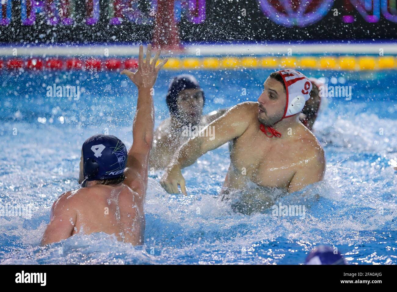 Federal Center pool, Rome, Italy, 21 Apr 2021, K. Mourikis (Olympiacos  Piraeus) during Olympiacos Piraeus vs CN Marseille, LEN Cup - Champions  League waterpolo match - Photo Luigi Mariani / LM Stock Photo - Alamy