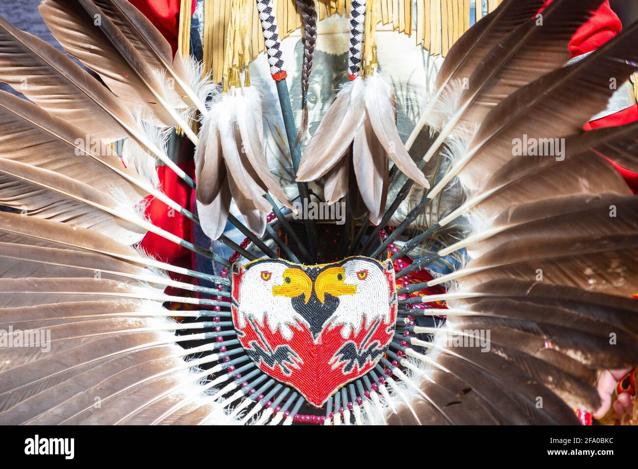 Indigenous Pow Wow Celebration Stock Photo