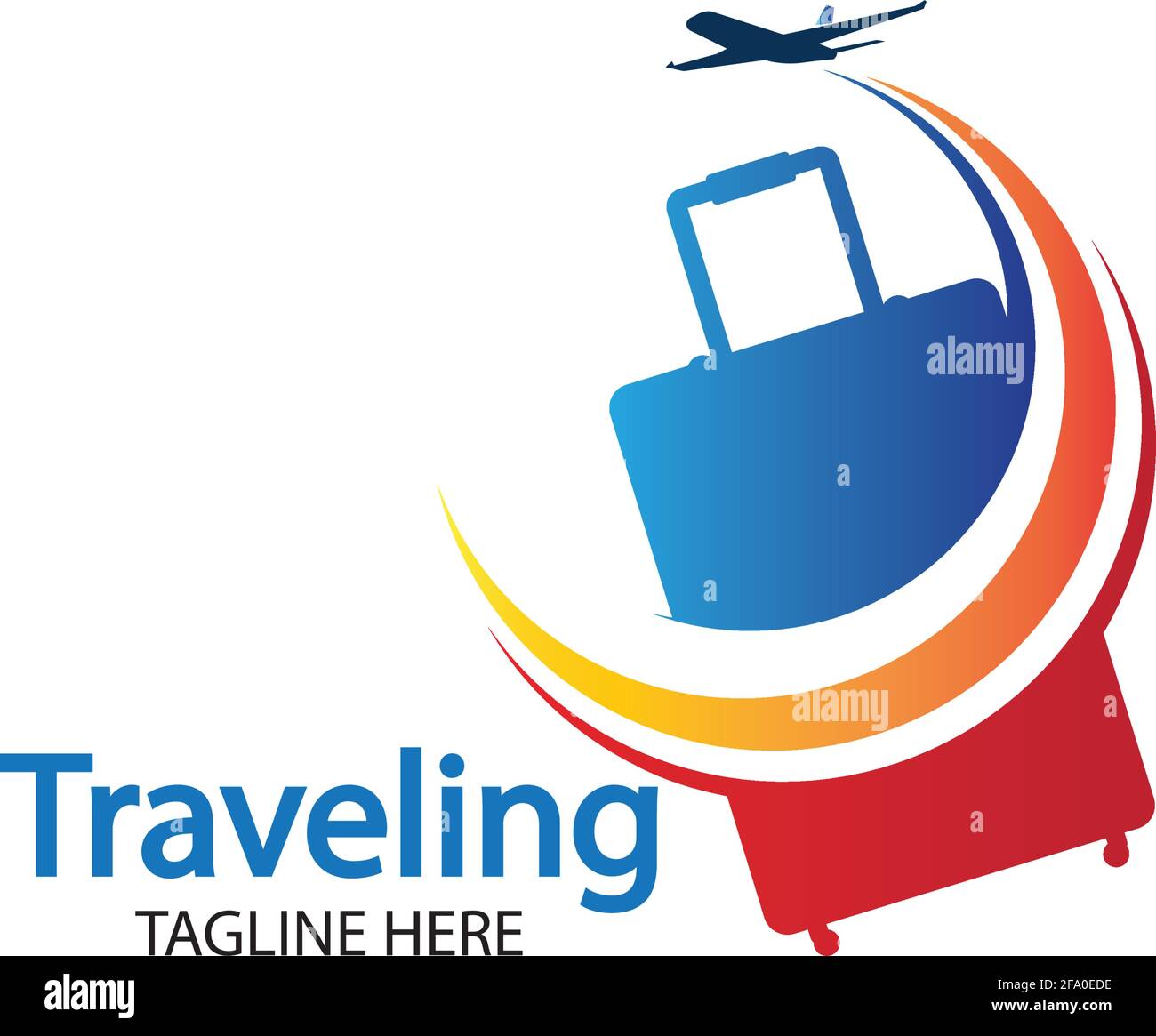 Travel Logo Holidays Tourism Business Trip Company Logo Design Bag Vector With Airplane