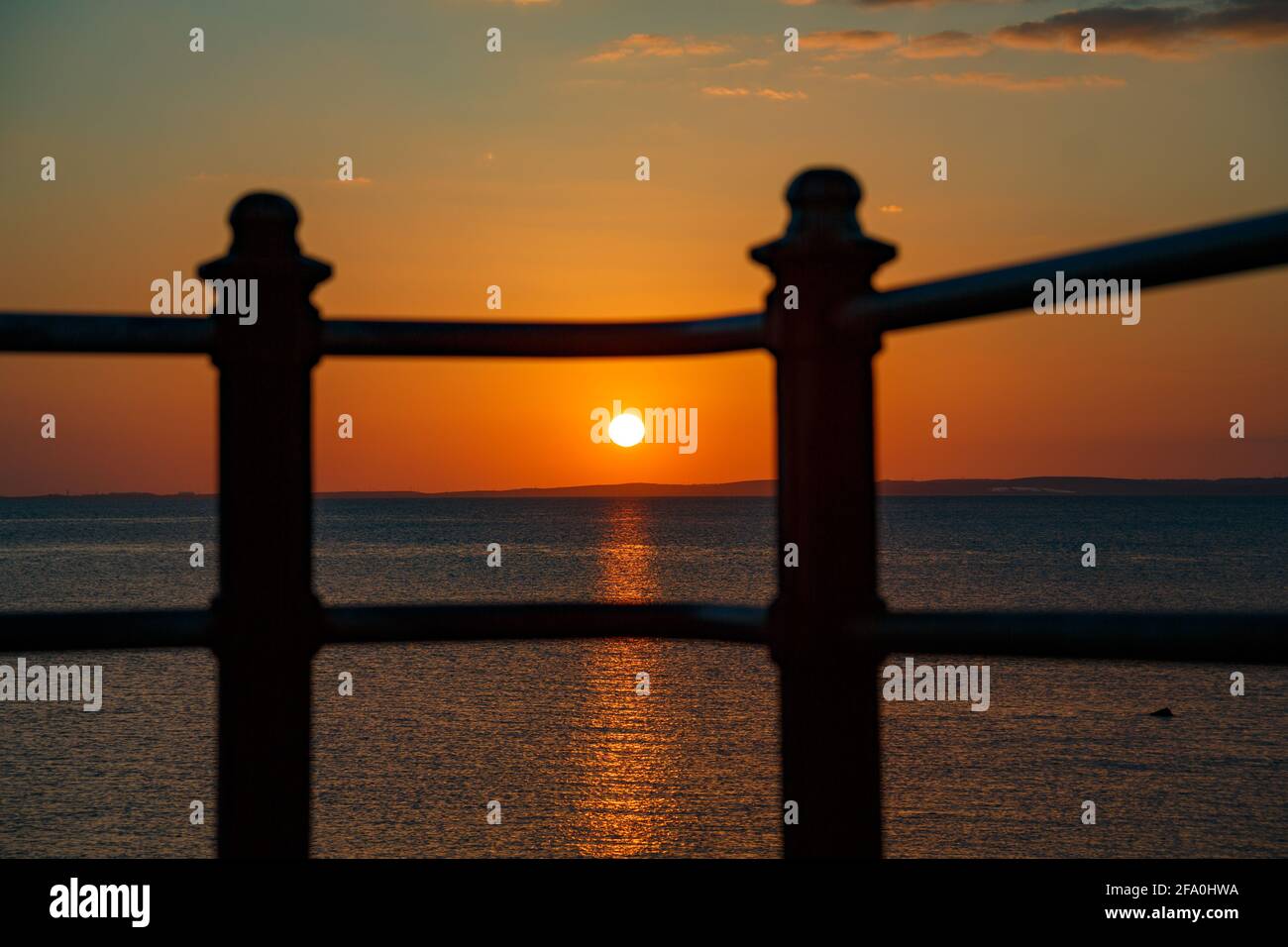 Morecambe Lancashire, United Kingdom. 21st Apr, 2021. The end of the day finish in spectacular fashion Credit: PN News/Alamy Live News Stock Photo