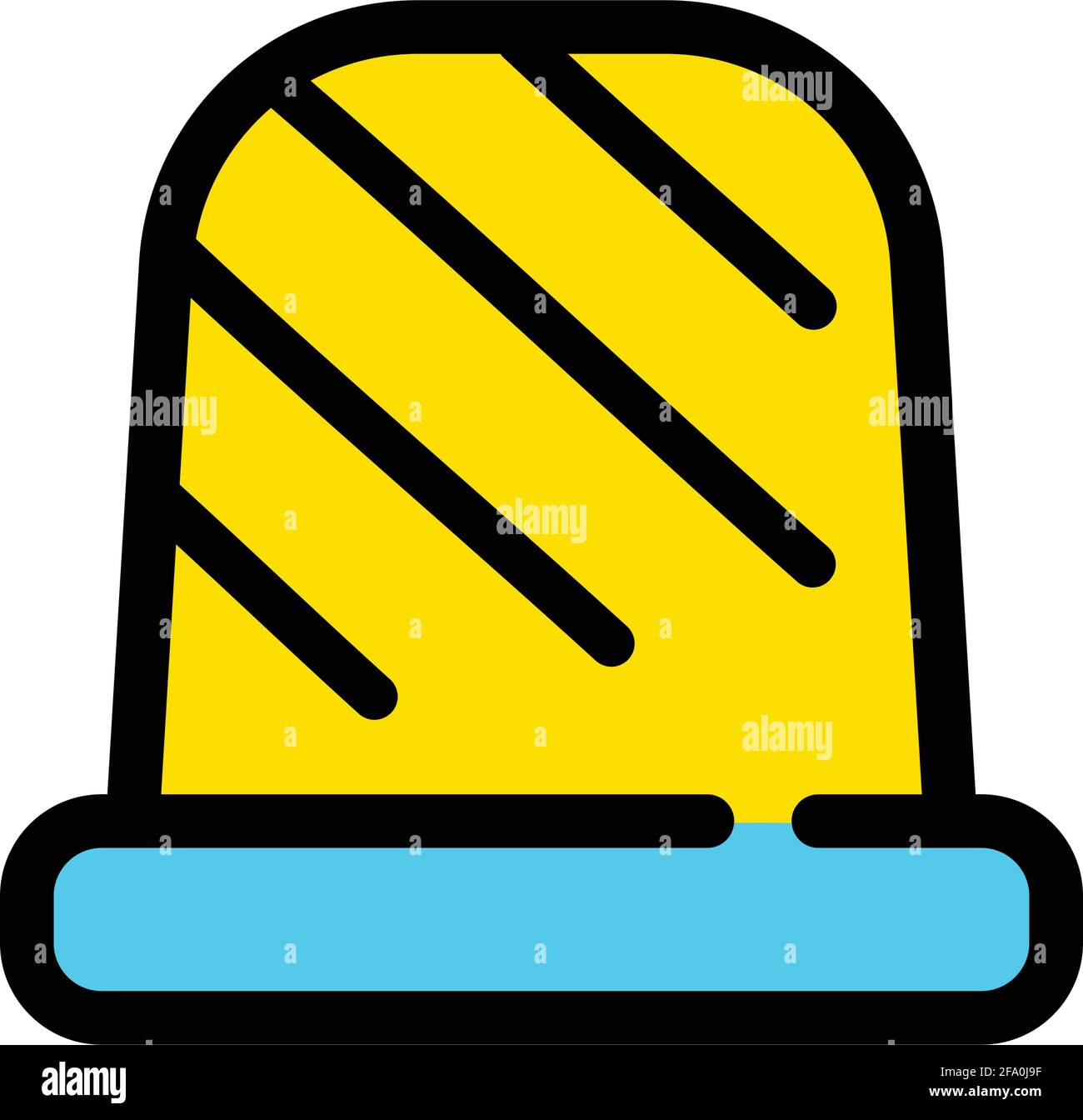 Sewing thimble icon in simple style. Vector color element from editable sew concept isolated stroke on white background Stock Vector