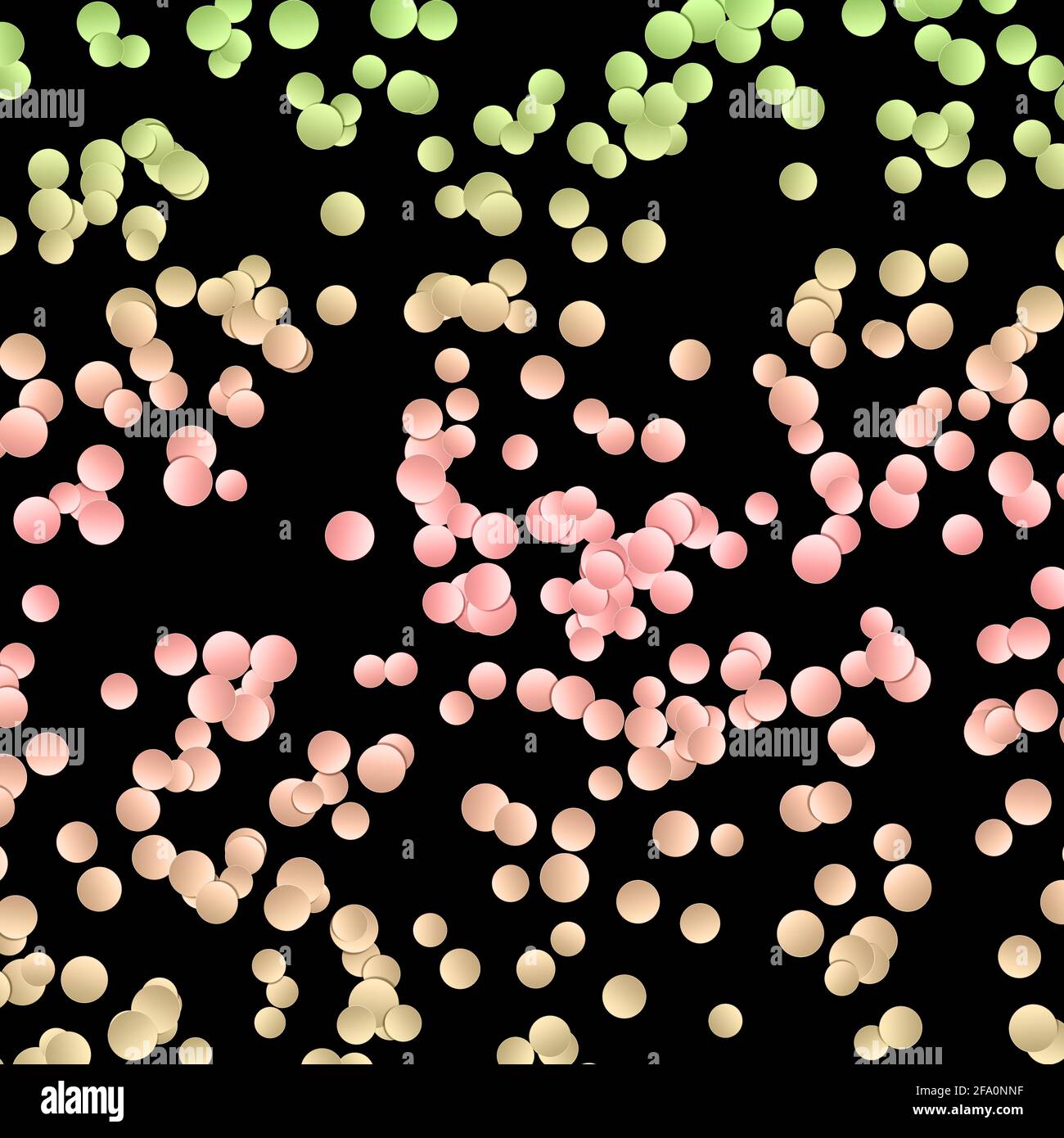 Illustration of colorful dots isolated on a black background - perfect ...