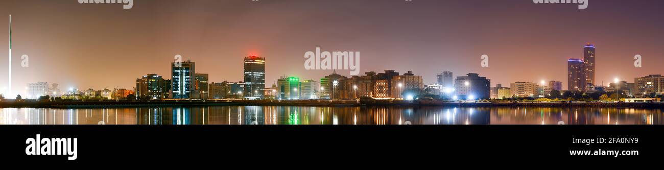 A panoramic view of Jeddah City Stock Photo