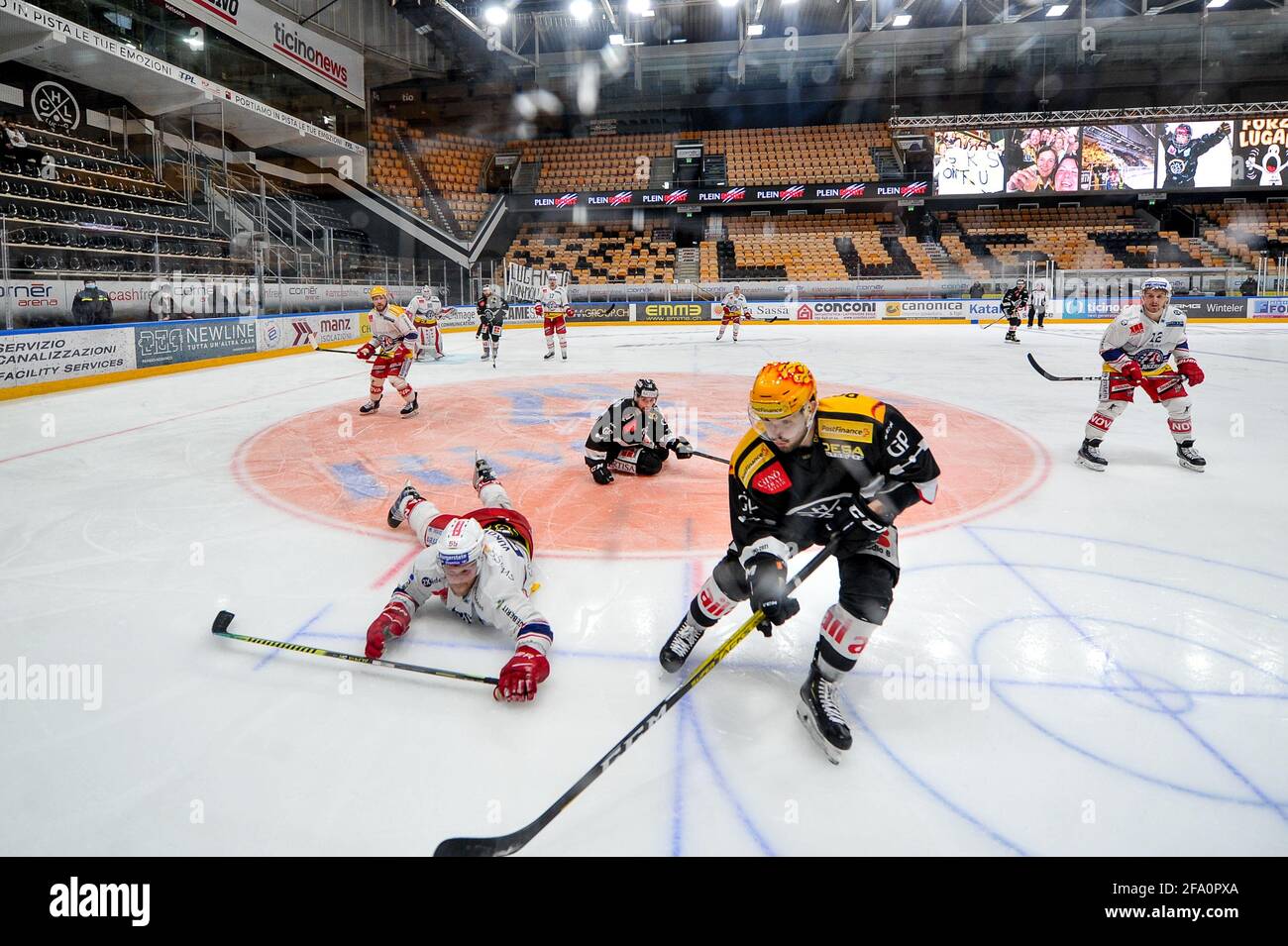 Porza Corner Arena Nl 1 4 Final Game 5 Hc Lugano Sc Usa 21st Apr 21 Rapperswil Jona Lakers 55 Daniel Vukovic Lakers Against Topscorer Luca Fazzini Lugano Switzerland Croatia Out Credit Spp Porza Corner Arena Nl 1 4 Final Game 5 Hc Lugano Sc Usa 21st Apr 21 Rapperswil Jona Lakers 55 Daniel Vukovic Lakers Against Topscorer Luca Fazzini Lugano Switzerland Croatia Out Credit Spp