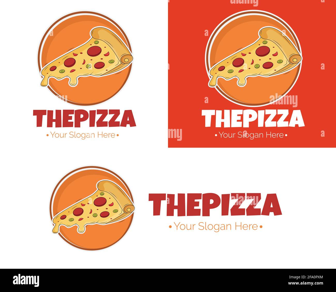 picture Cartoon Pizza Logo Ideas https www alamy com illustration vector design of the pizza logo template for your business or company image419213388 html
