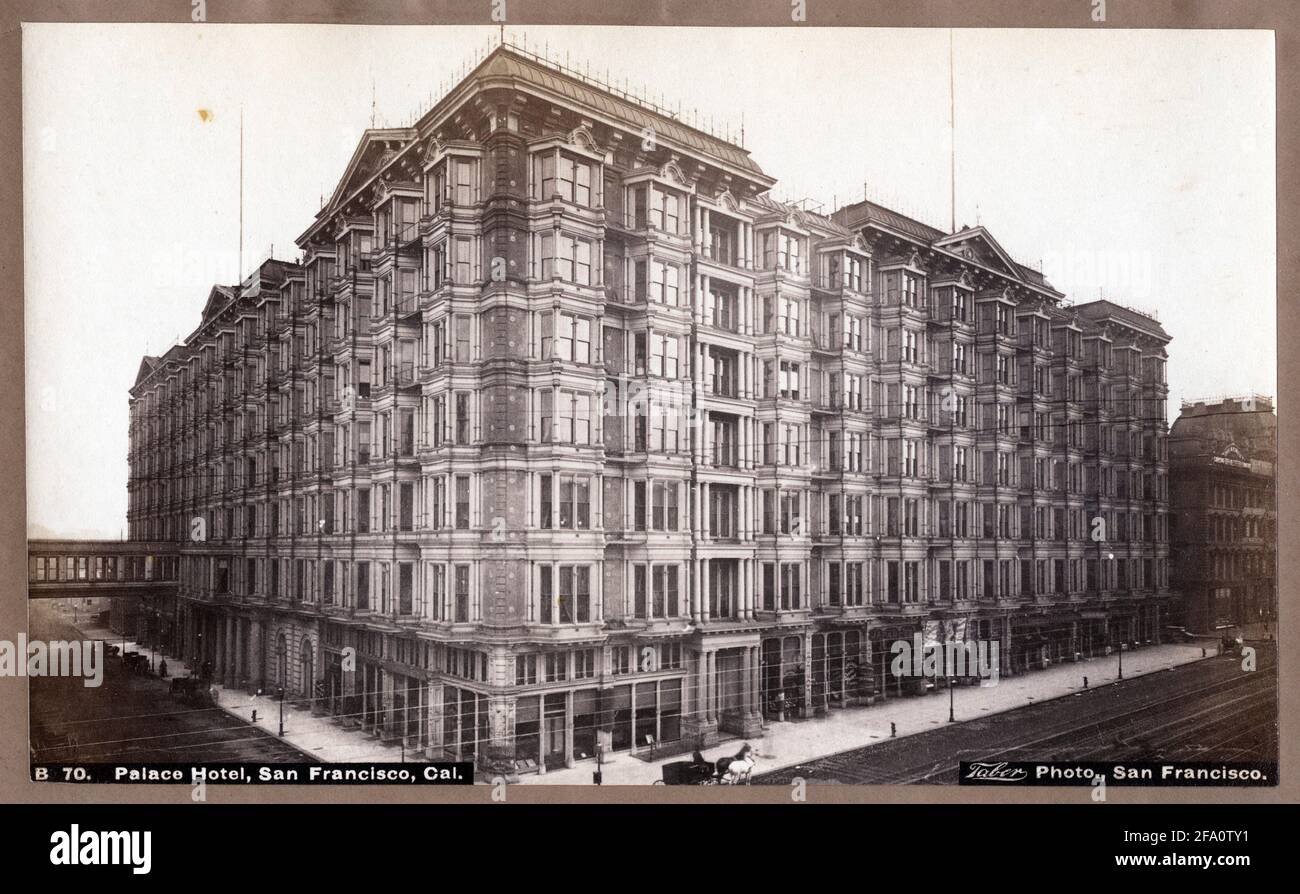 Exterior View Of The Palace Hotel San Francisco California Circa 10 Photography By Isaiah West Taber 10 1912 Stock Photo Alamy