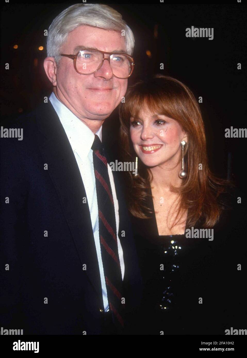 Phil Donahue Marlo Thomas 1990 Photo by Adam Scull-PHOTOlink.net Stock
