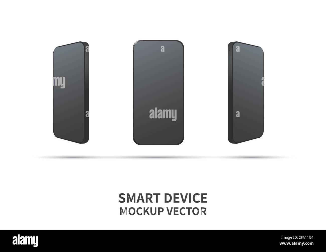 Smart phone mockup. Smart device vector. Stock Vector