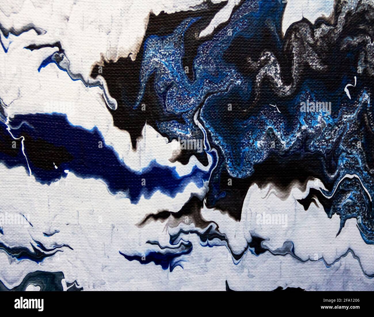 Sea Deep Inspired Abstract Marble Liquid Texture In Silver White Glitter Indigo Ultramarine And Black Colors Stock Photo Alamy<script async src=