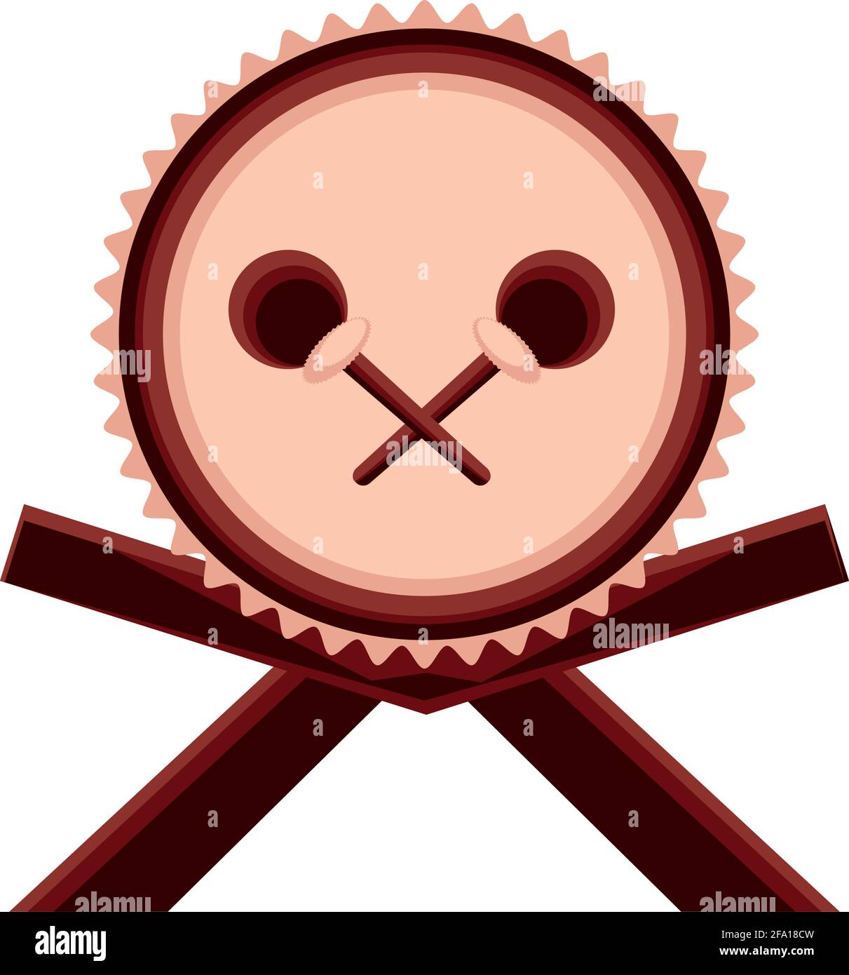 drum with sticks Stock Vector Image & Art - Alamy