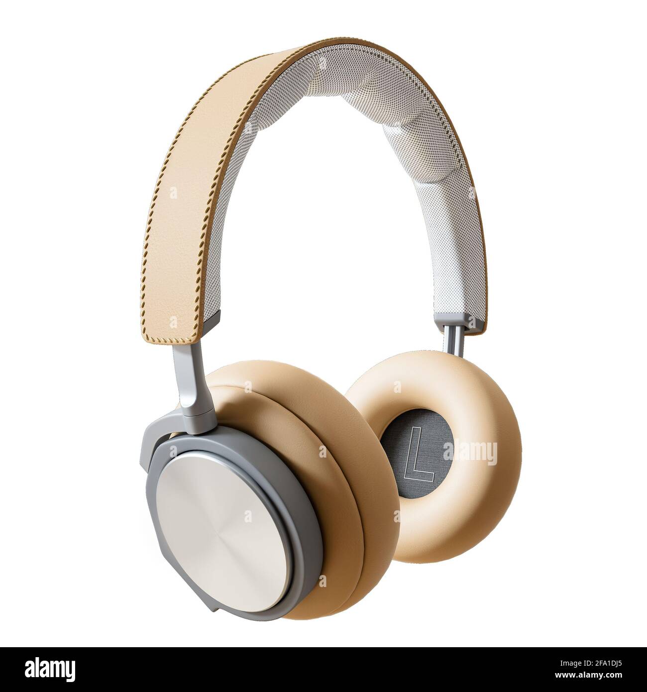 3d illustration of headphones isolated with white background Stock ...