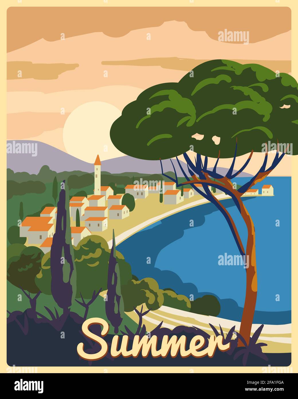 Art Deco Travel Posters Lovely Vintage Retro Holiday  Mallorca Mediterranean