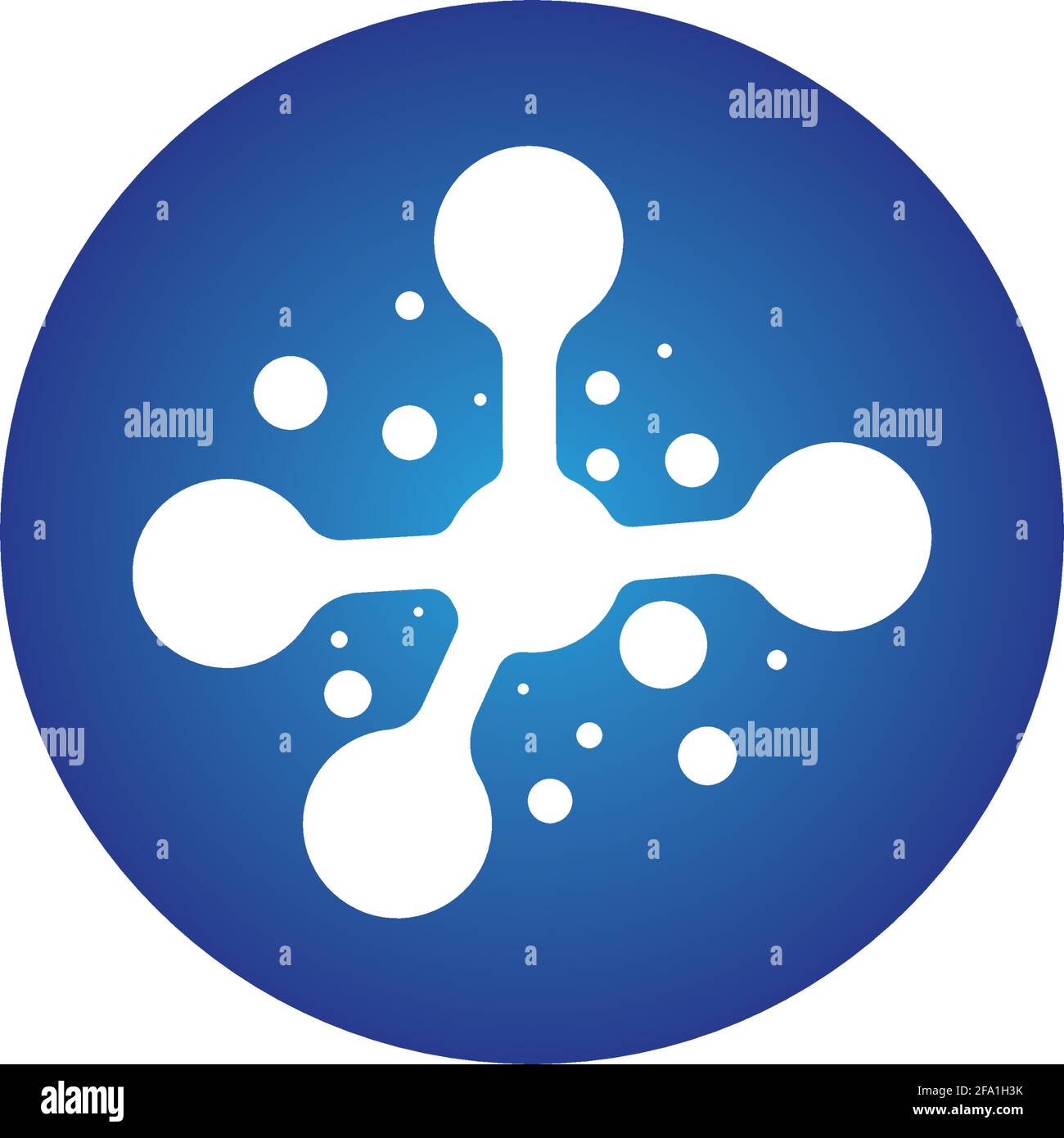 Molecule symbol logo template vector illustration design Stock Vector