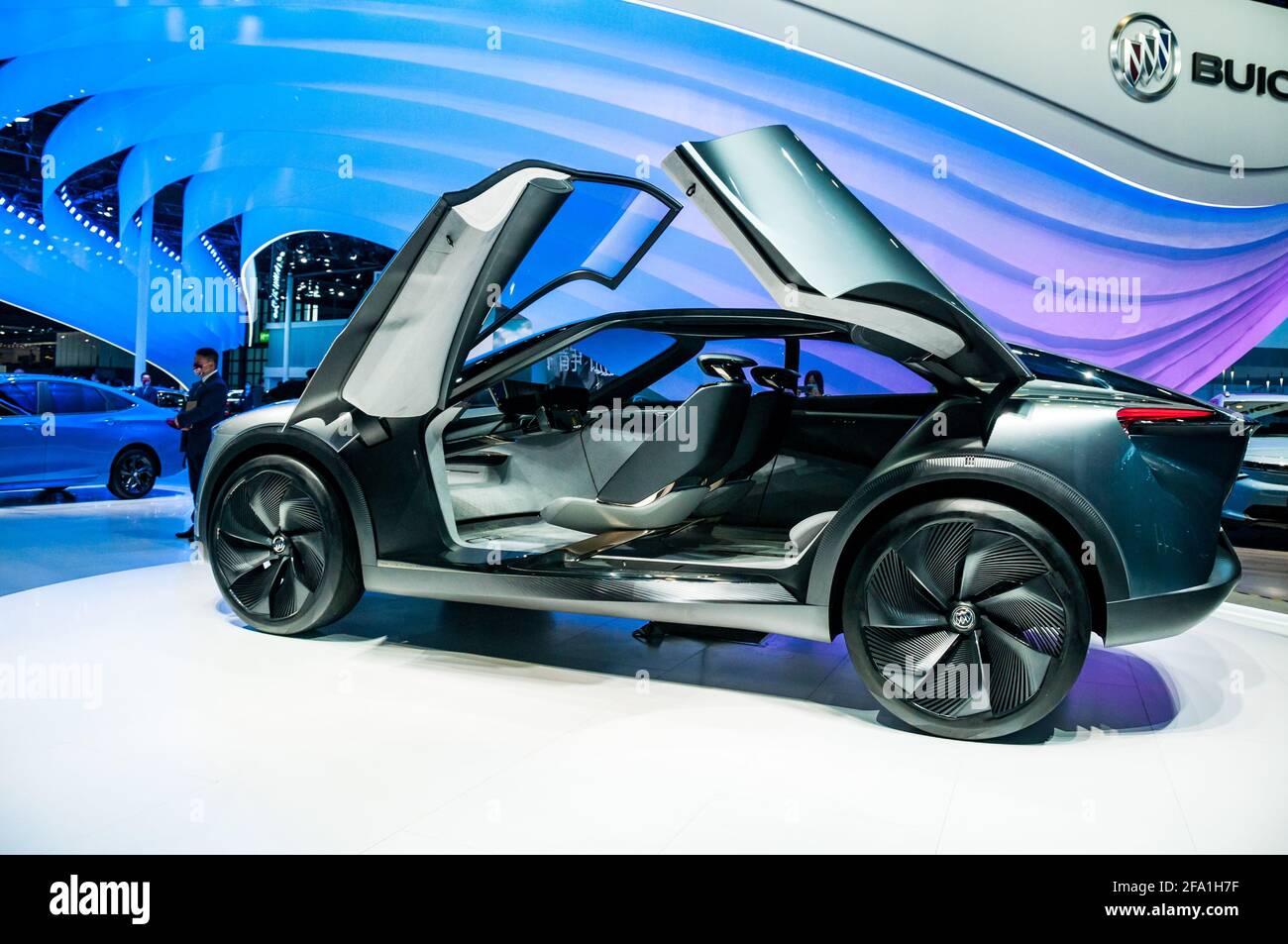 The Buick Electra concept on display at the 2021 Shanghai Auto Show China Stock Photo Alamy